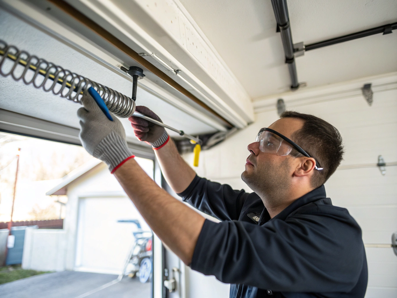 Garage door spring replacement service